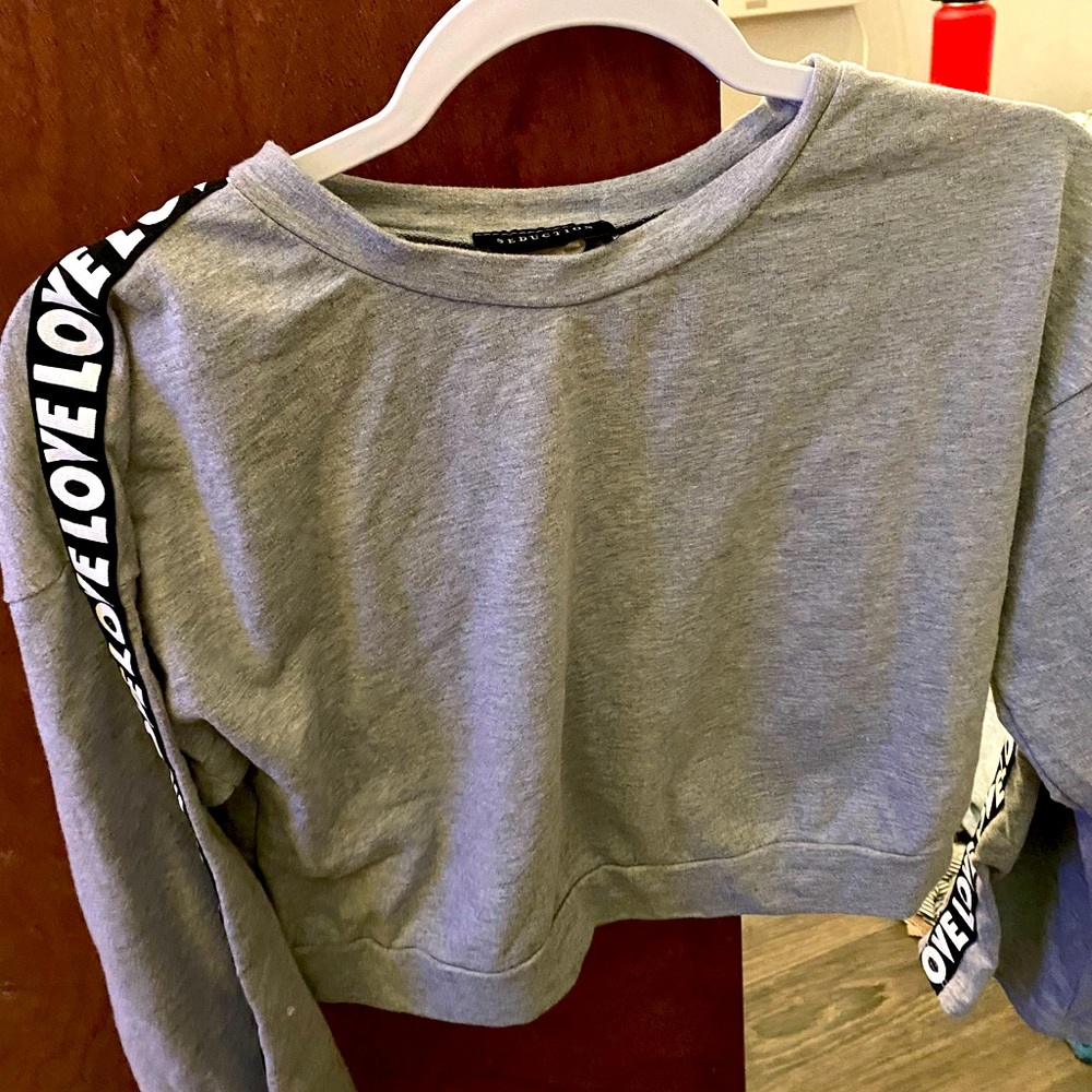 Crop top sweatshirt